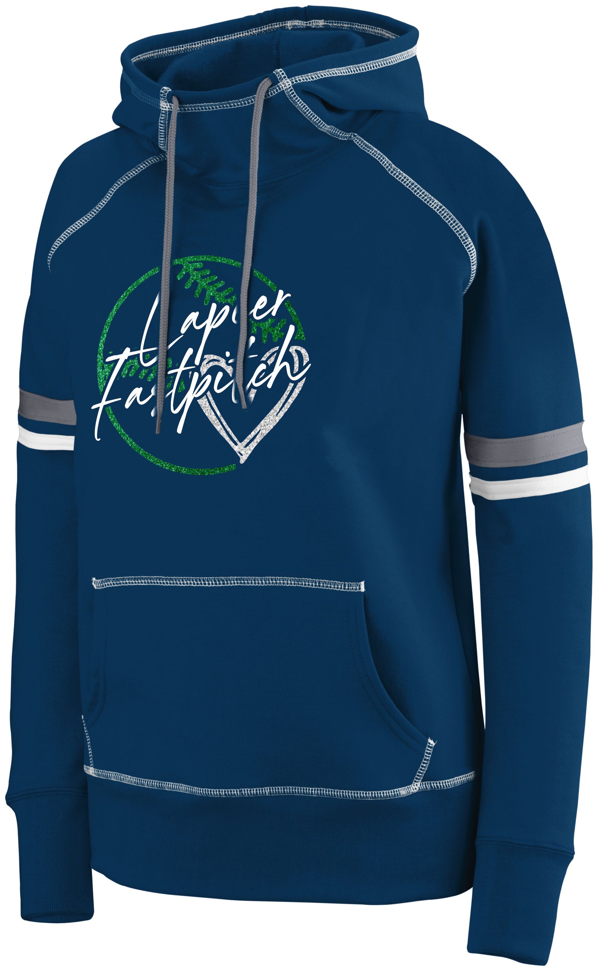 Lapeer Fastpitch Glitter Ladies Spry Hood