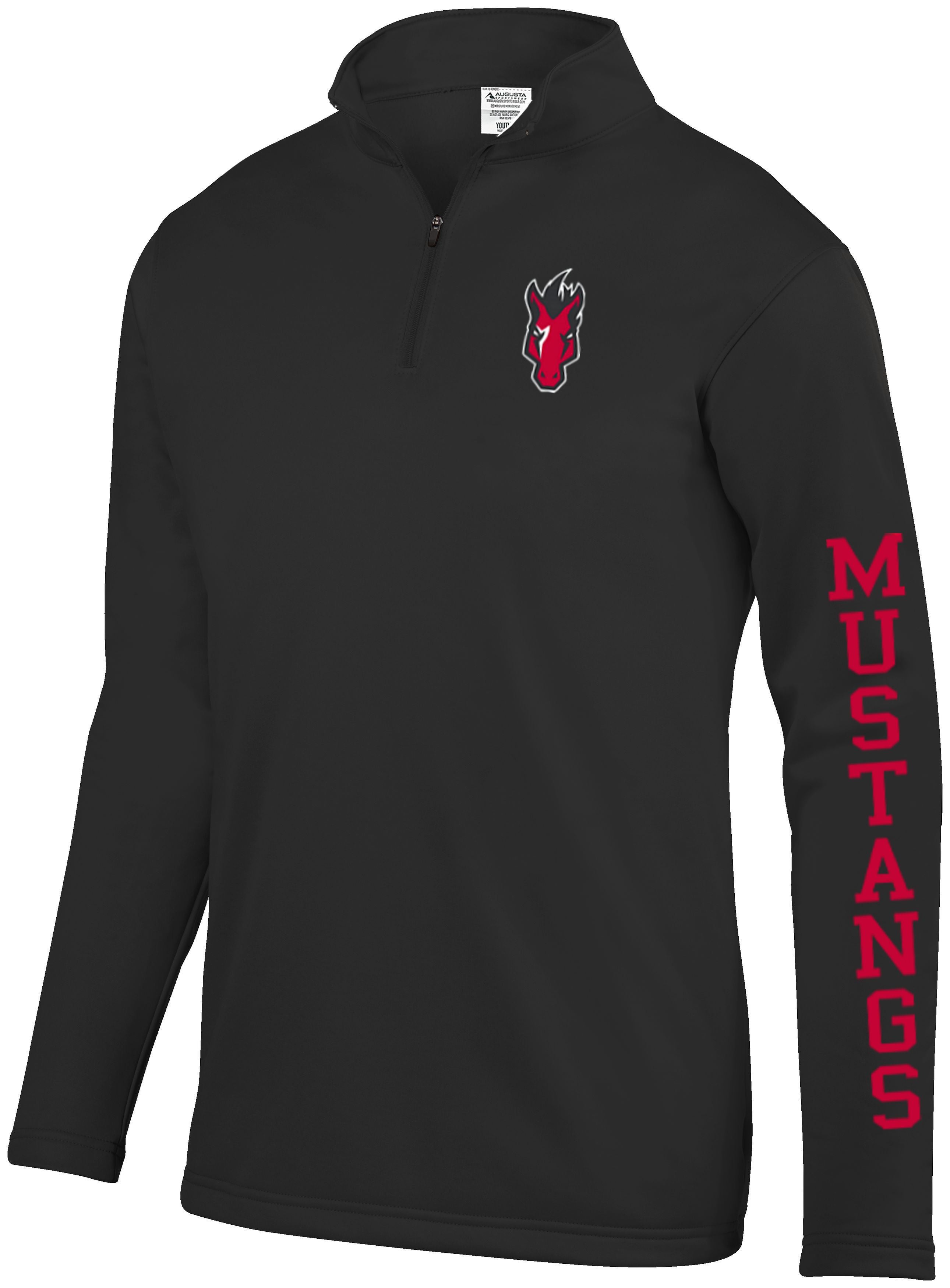 Mustangs Wicking Fleece Quarter Zip