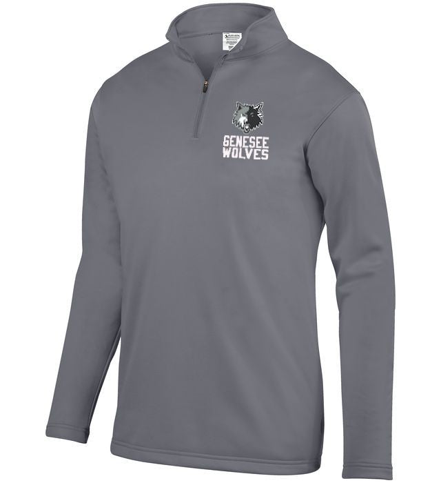 Genesee Wolves Wicking Fleece Embroidered Quarter Zip - GWPTO