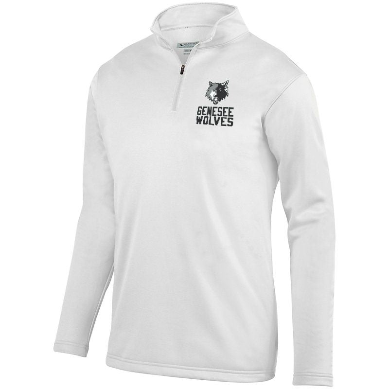 Genesee Wolves Wicking Fleece Embroidered Quarter Zip - GWPTO