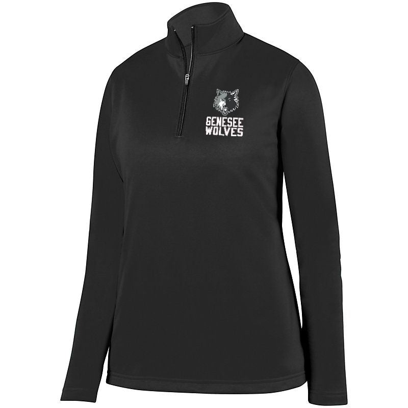 Genesee Wolves Wicking Fleece Embroidered Quarter Zip - GWPTO