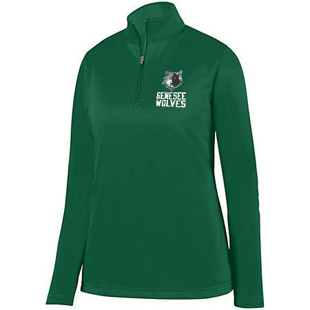 Genesee Wolves Wicking Fleece Embroidered Quarter Zip - GWPTO