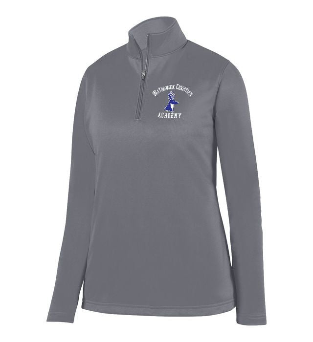 Waterbrook Christian Academy Ladies 1/4 Wicking Fleece Pullover