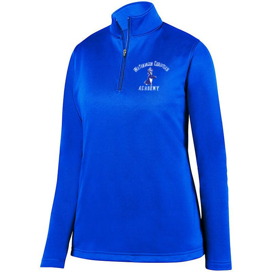 Waterbrook Christian Academy Ladies 1/4 Wicking Fleece Pullover