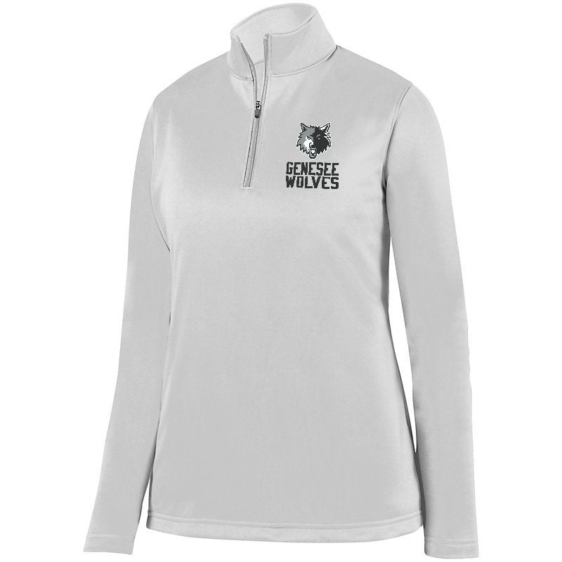 Genesee Wolves Wicking Fleece Embroidered Quarter Zip - GWPTO