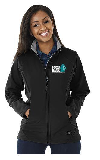 Food Bank of Eastern Michigan Ladies Ultima Softshell Jacket