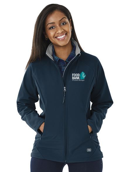 Food Bank of Eastern Michigan Ladies Ultima Softshell Jacket