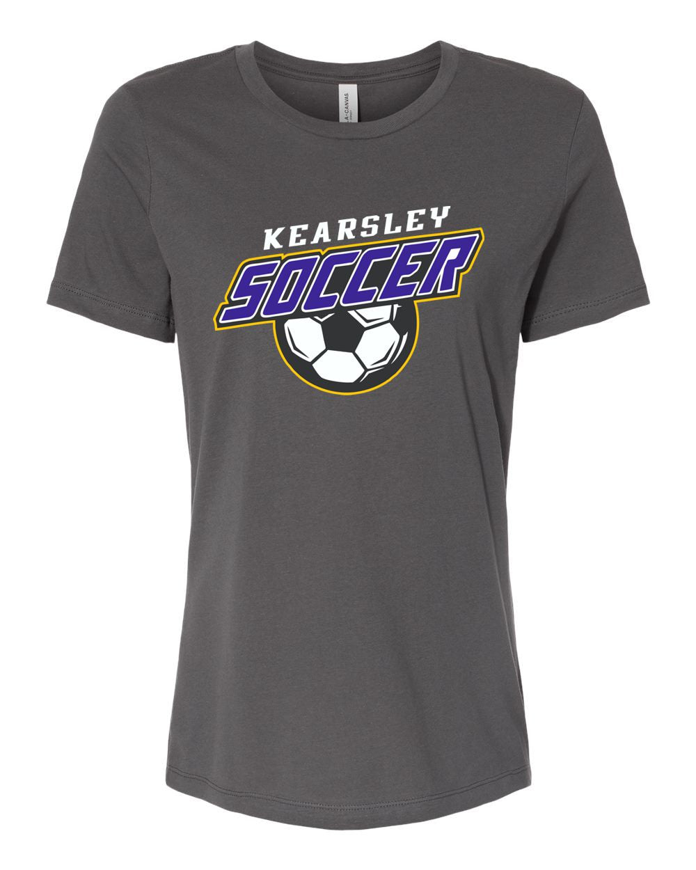 Kearsley Soccer Bella Canvas Women’s Relaxed Jersey Tee
