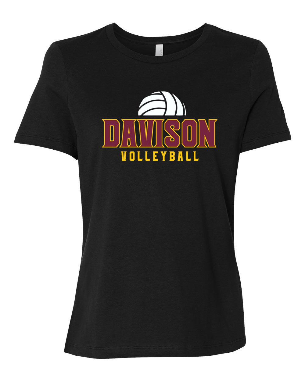 Davison Volleyball Bella Canvas Women’s Relaxed Jersey Tee