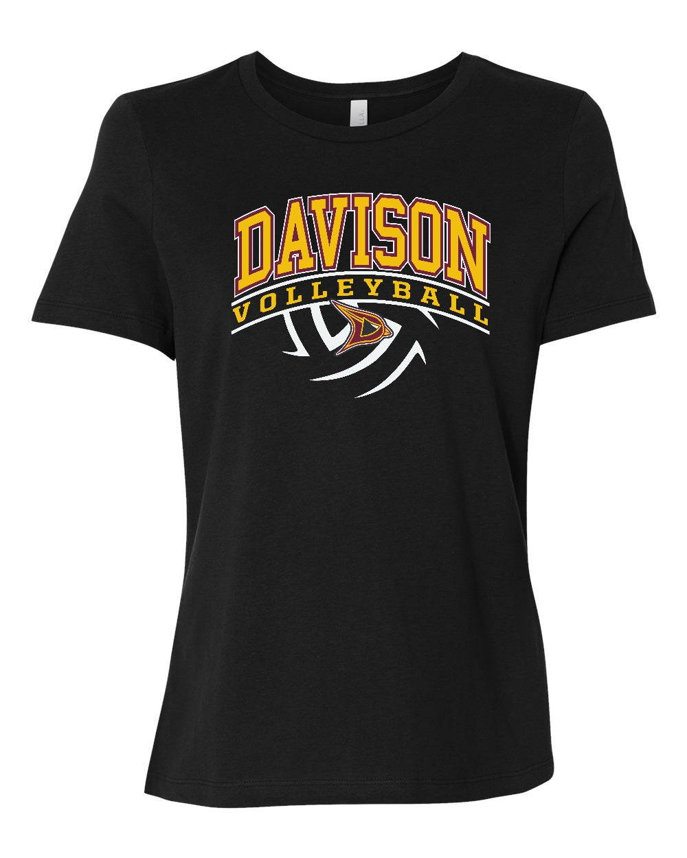 Davison Volleyball Bella Canvas Women’s Relaxed Jersey Tee