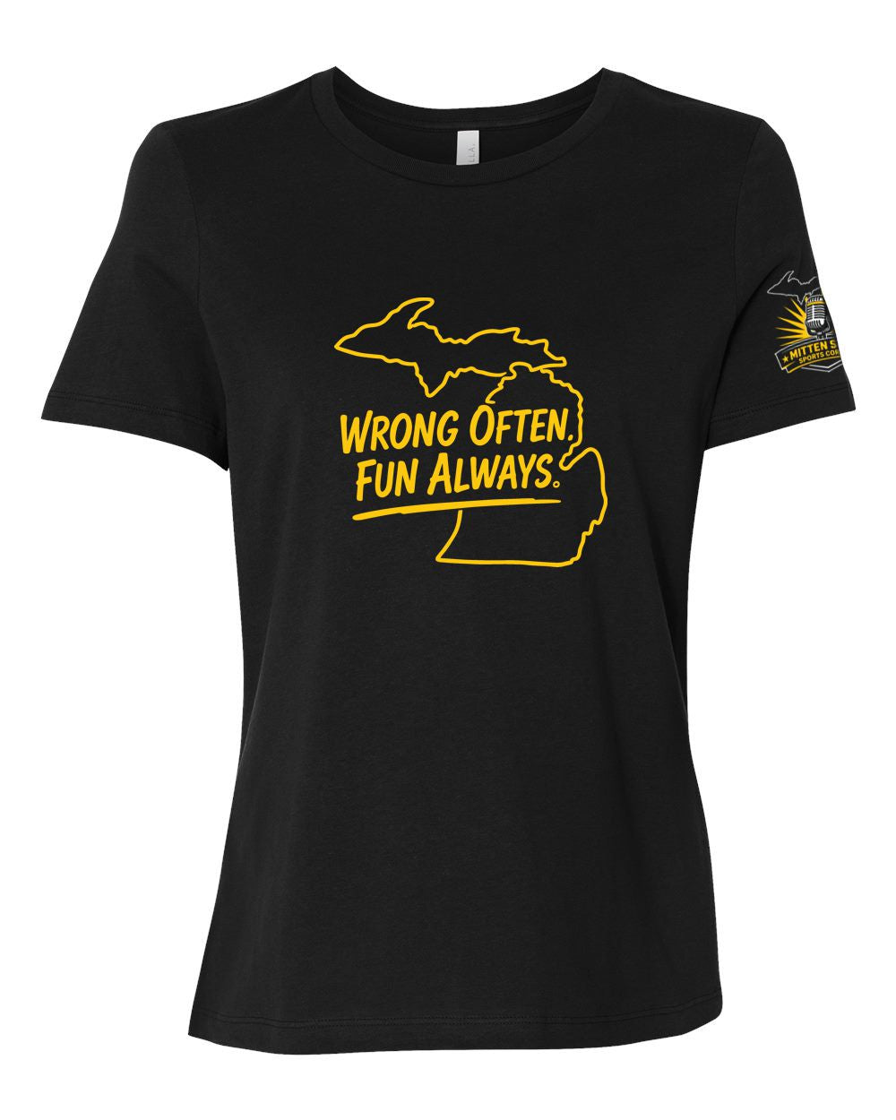 Mitten State Sports Corner Women’s Relaxed Jersey Short Sleeve Tee