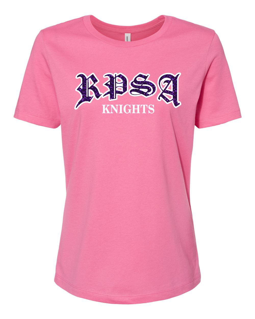 RPSA Glitter Bella Canvas Women’s Relaxed Jersey Tee