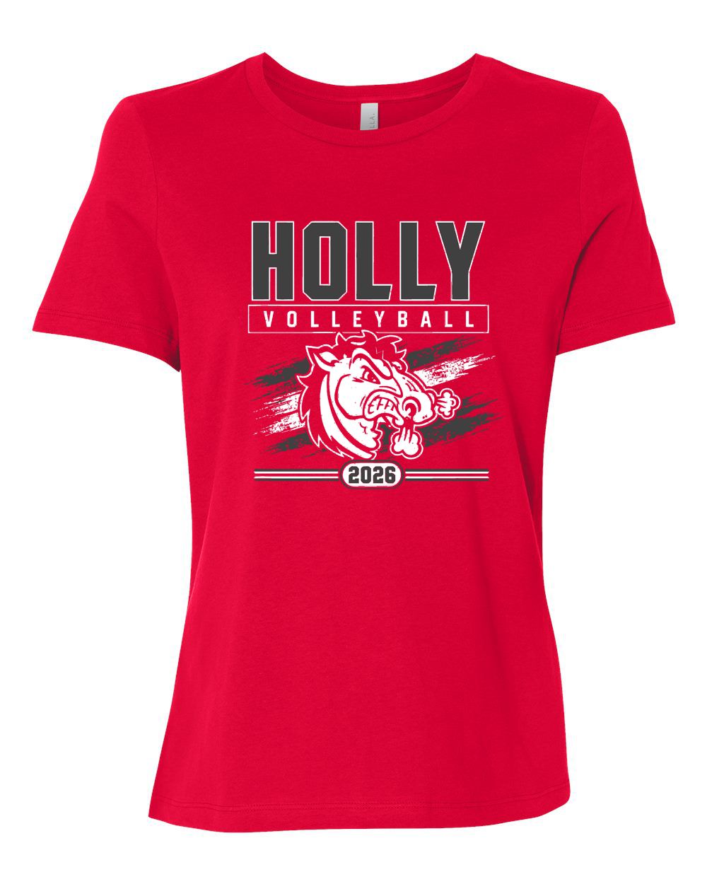 Holly Volleyball Bella Canvas Women’s Relaxed Jersey Tee