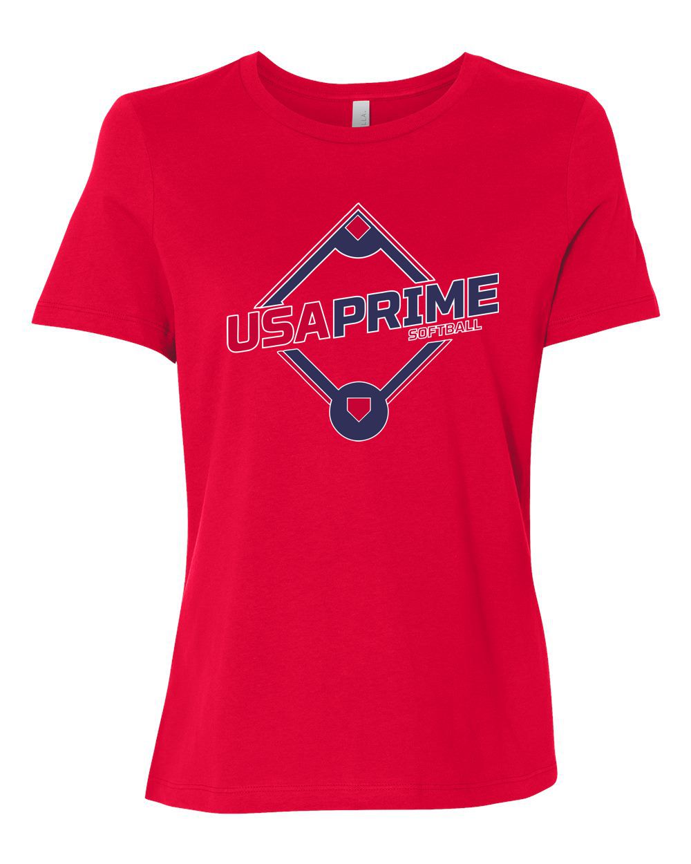 USA Prime Softball Bella Canvas Women’s Relaxed Jersey Tee