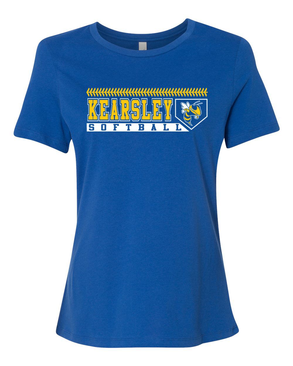 Kearsley Softball Bella Canvas Women’s Relaxed Jersey Tee