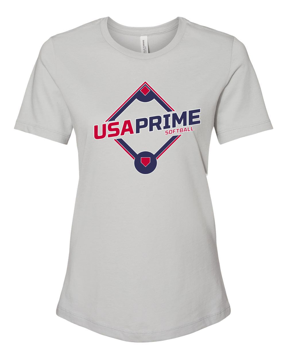 USA Prime Softball Bella Canvas Women’s Relaxed Jersey Tee