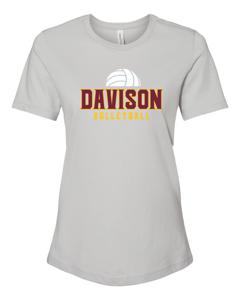 Davison Volleyball Bella Canvas Women’s Relaxed Jersey Tee