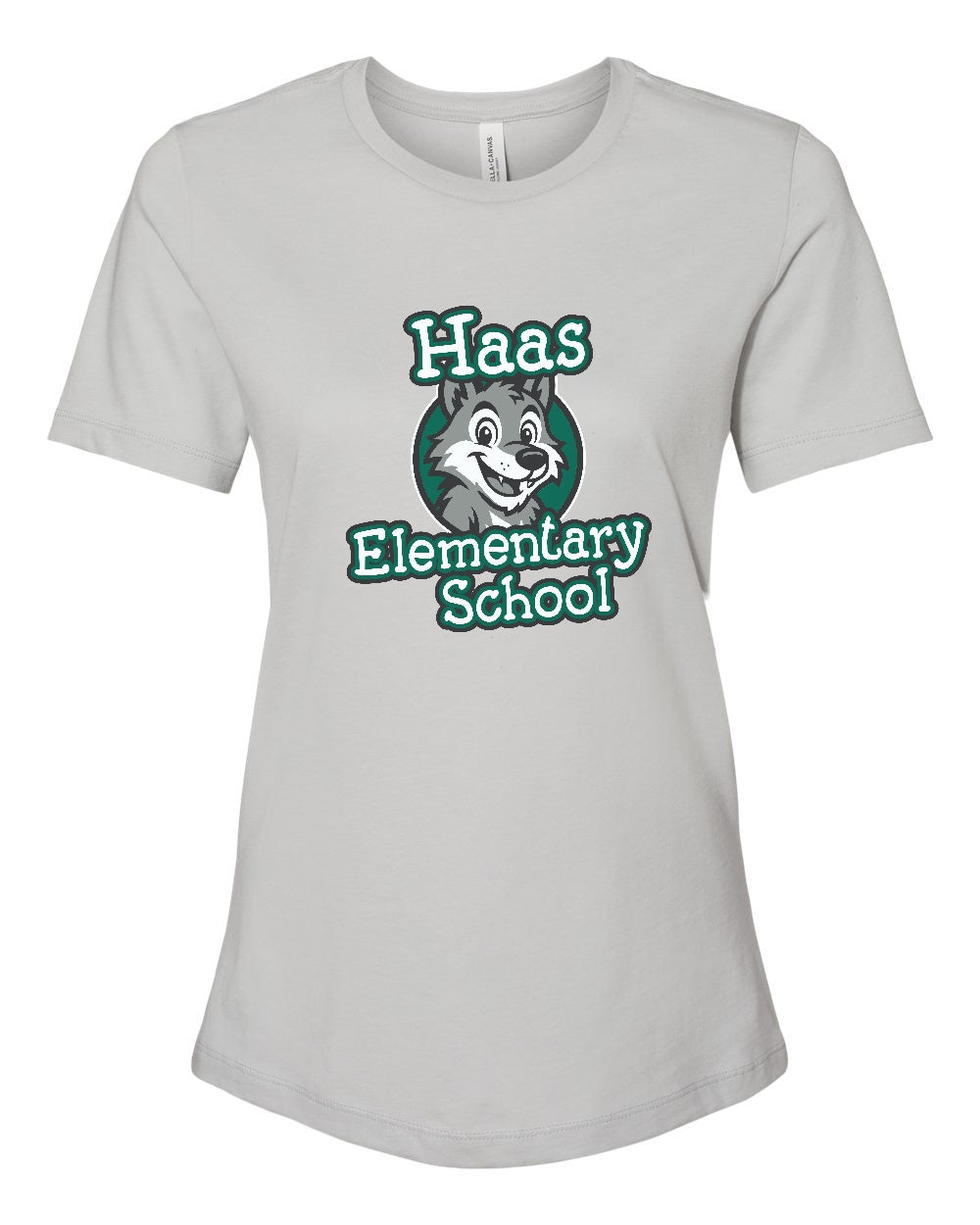 Haas Elementary  Bella Canvas Women’s Relaxed Jersey Tee
