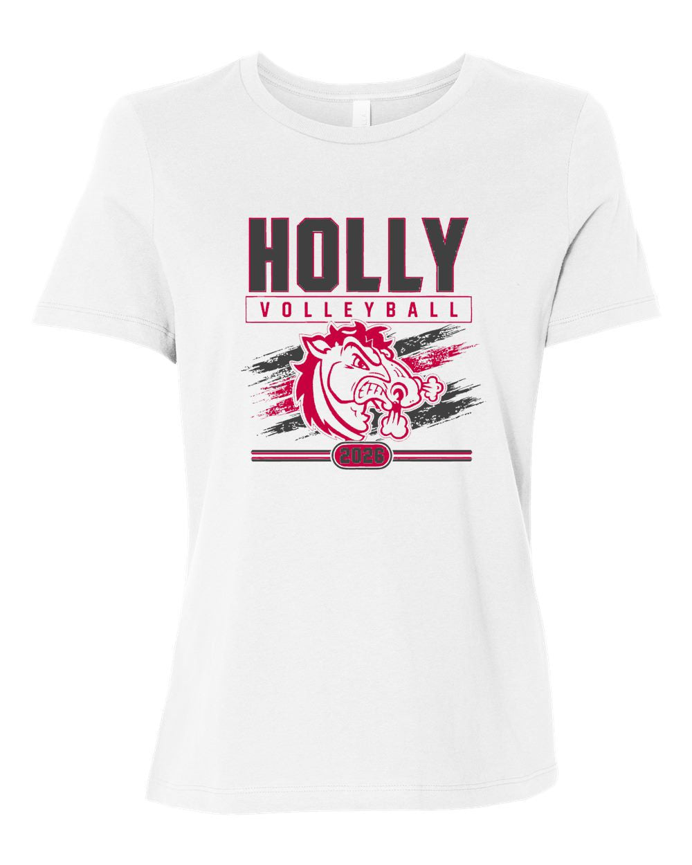 Holly Volleyball Bella Canvas Women’s Relaxed Jersey Tee