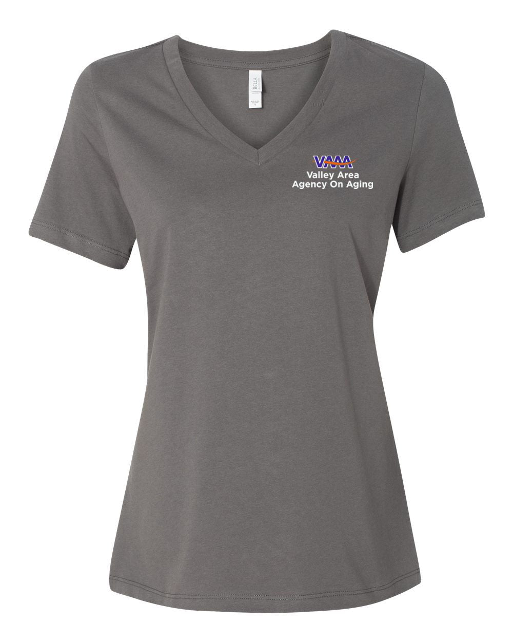 Valley Area Agency On Aging Ladies Large Relaxed Jersey V-Neck Tee