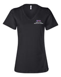Valley Area Agency On Aging Ladies Large Relaxed Jersey V-Neck Tee