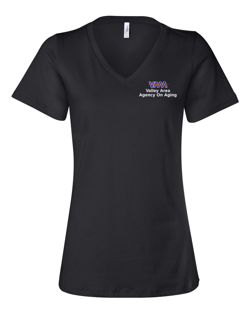 Valley Area Agency On Aging Ladies Large Relaxed Jersey V-Neck Tee