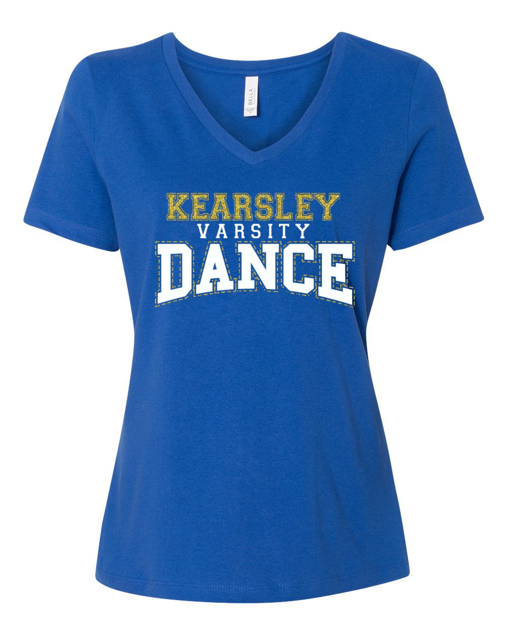 Kearsley Dance Ladies Large Relaxed Jersey V-Neck Tee