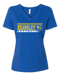 Kearsley Softball Ladies Large Relaxed Jersey V-Neck Tee