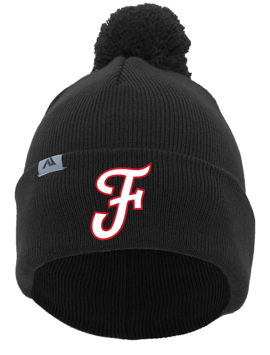 Foutch Fastpitch Knit Fold Over Pom-Pom Beanie