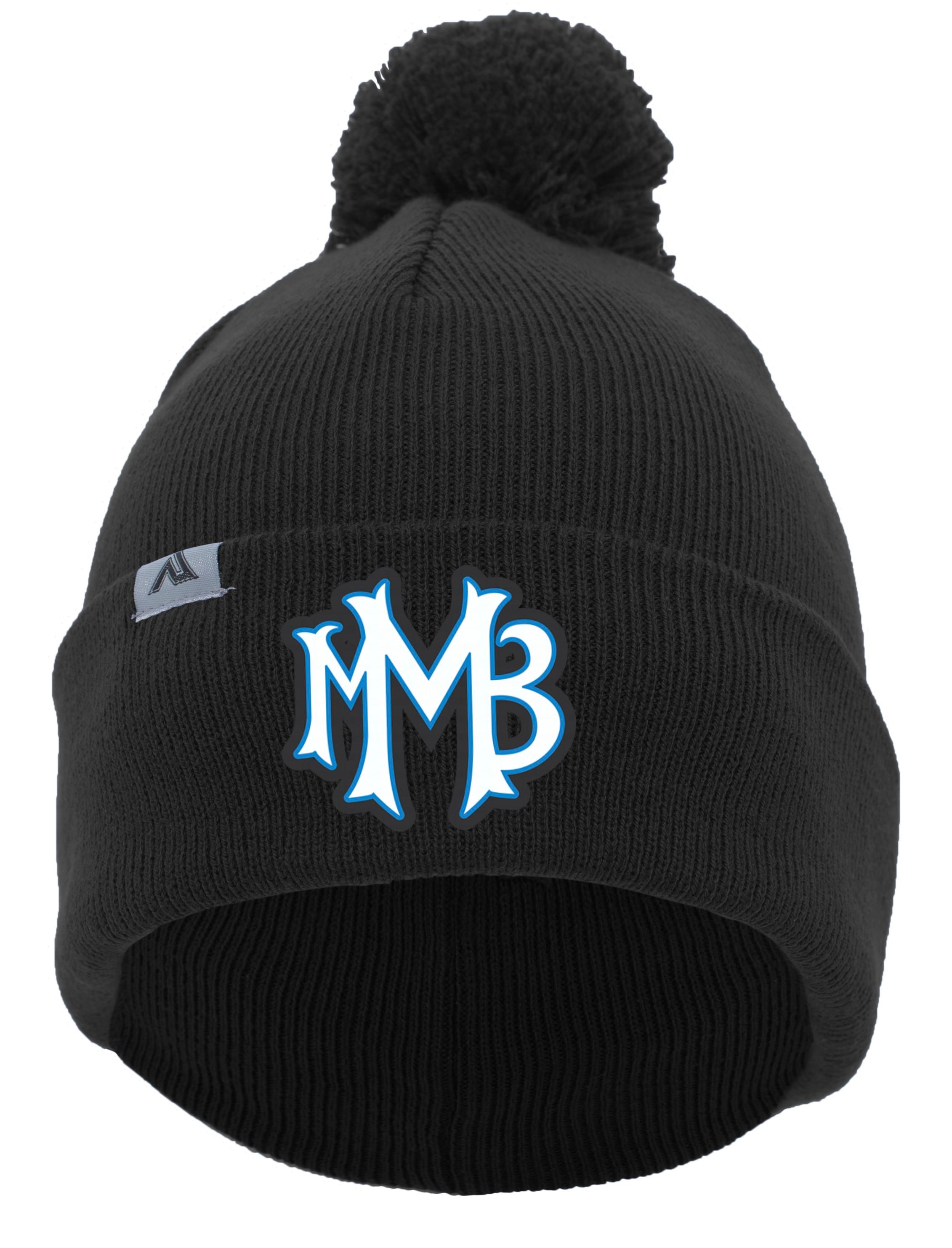 Mid Michigan Bulldogs Knit Fold Over Pom-Pom Beanie