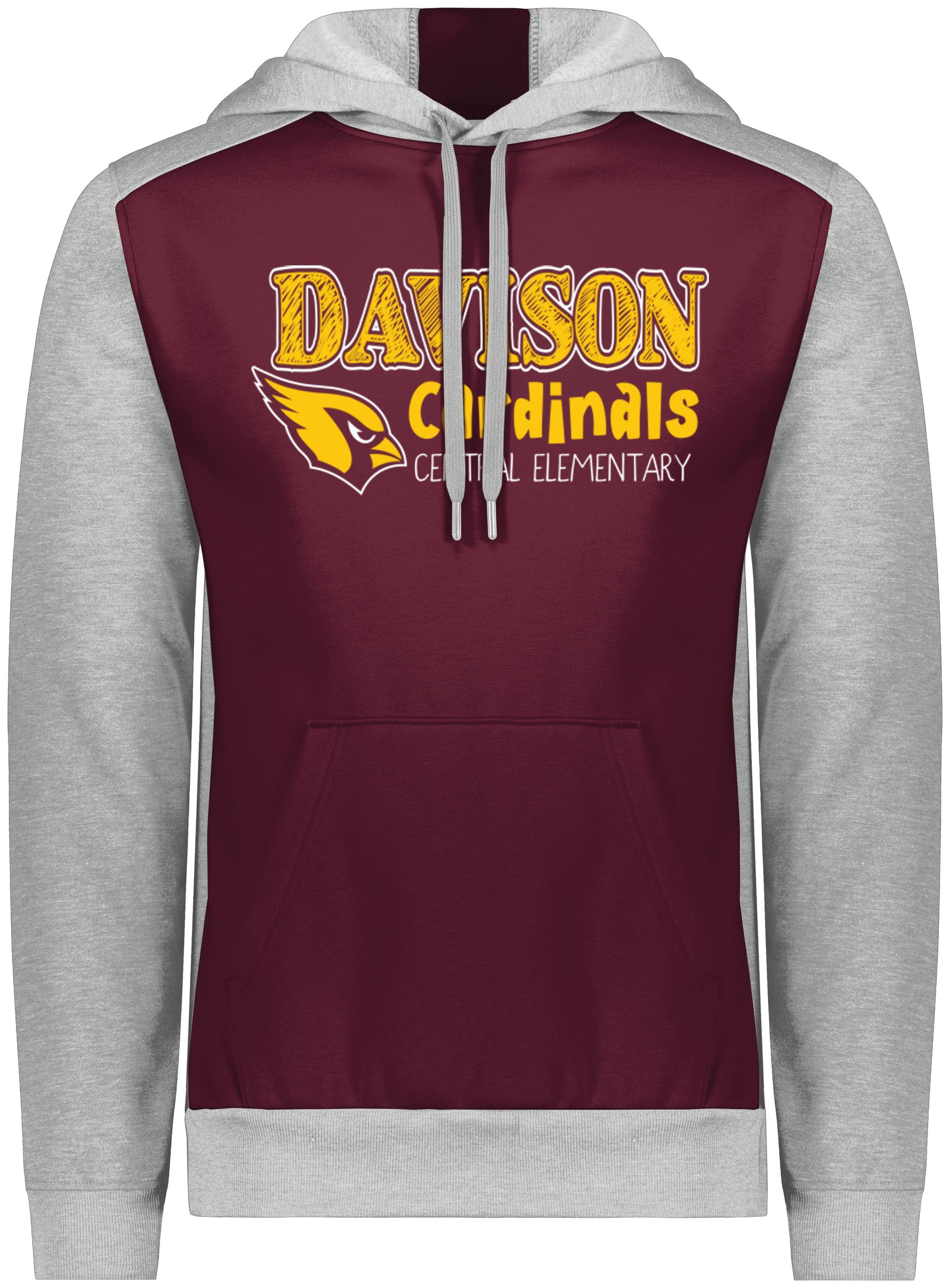 Central Elementary Staff Three Season Pullover Hooded Sweatshirt