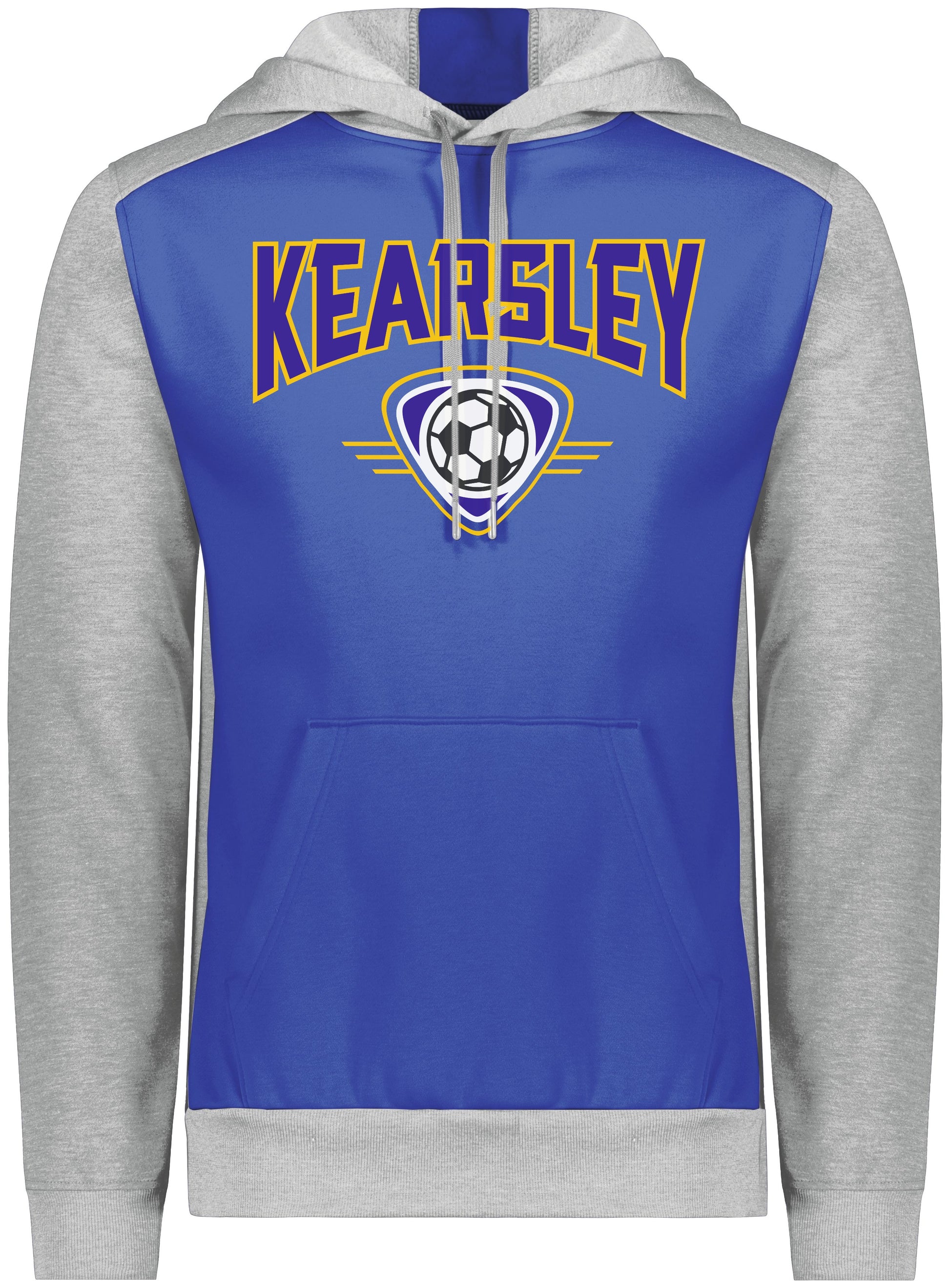 Kearsley Soccer Three Season Pullover Hooded Sweatshirt