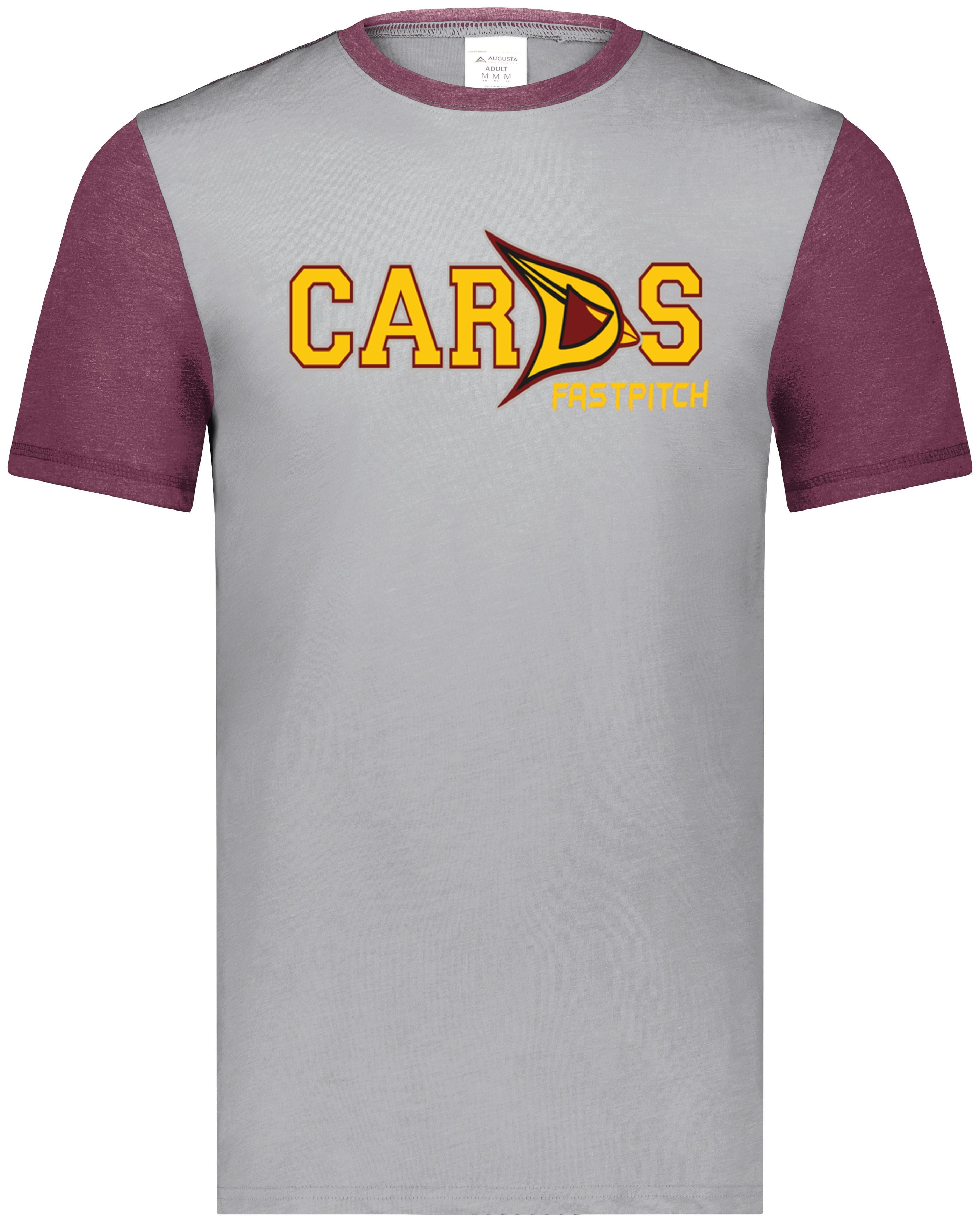 Cards Fastpitch Game Day Vintage Ringer Tee