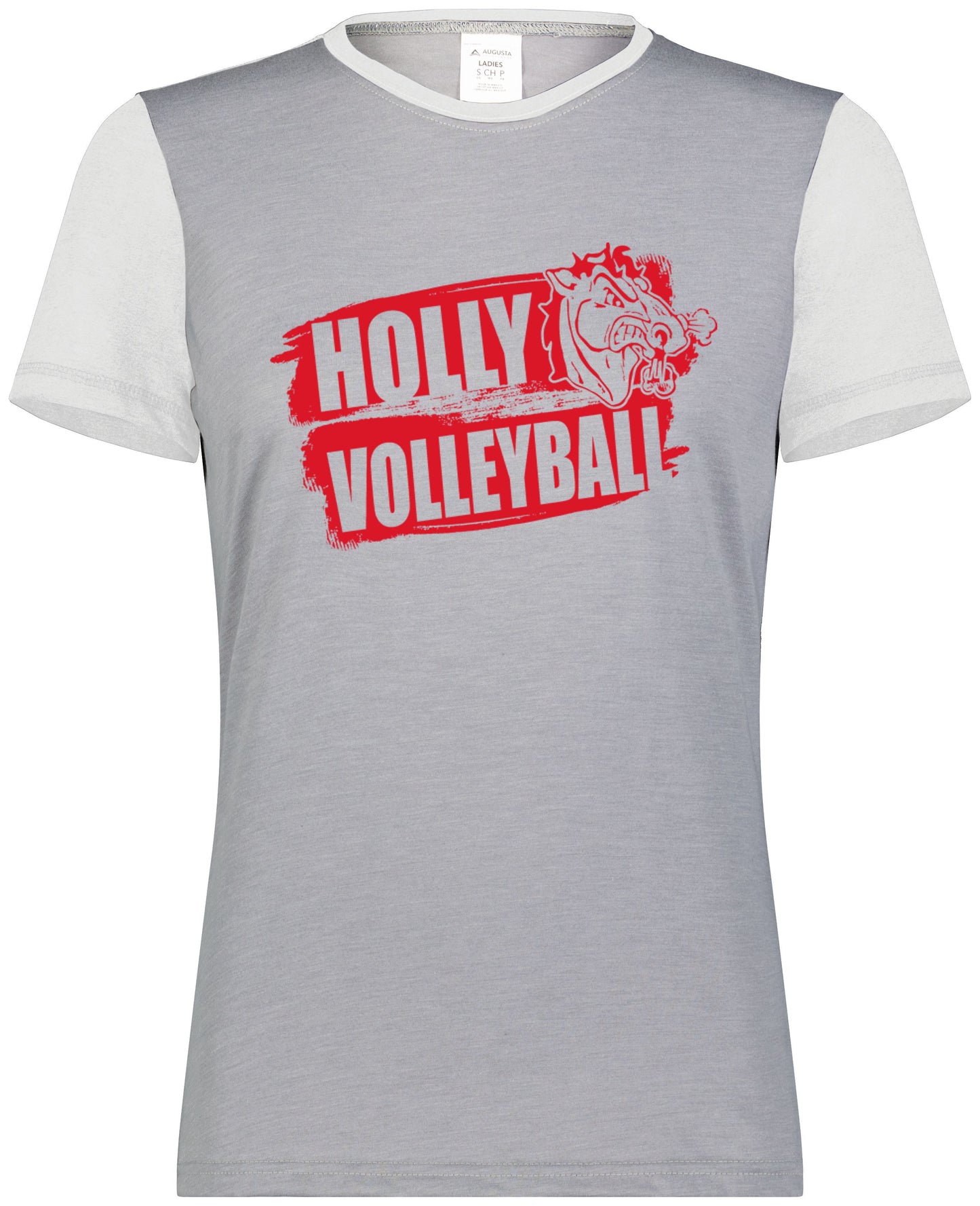 Holly Volleyball Game Day Vintage Ringer Tee