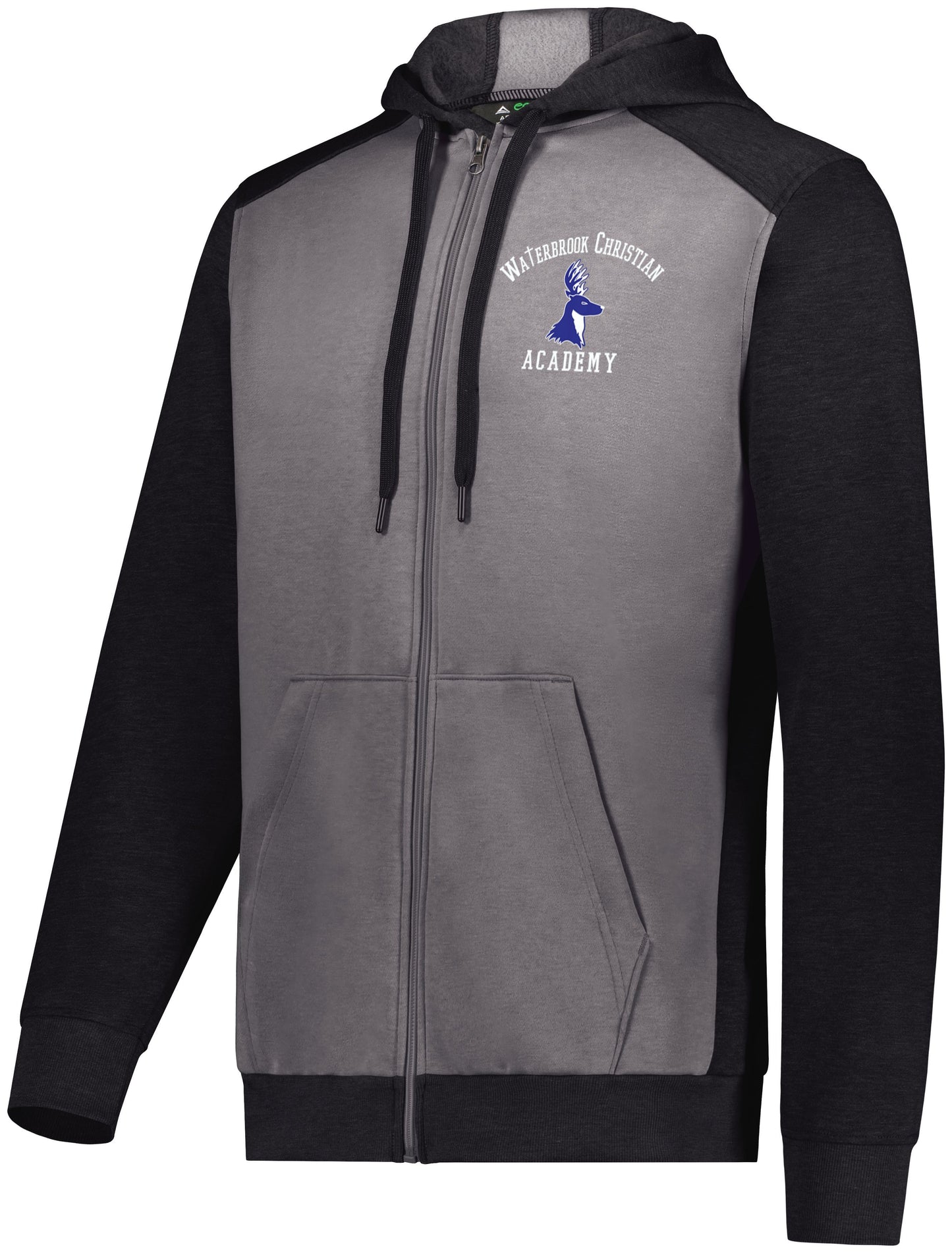 Waterbrook Christian Academy Three Season Full Zip Hooded Sweatshirt