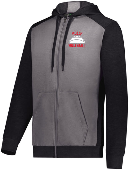 Holly Volleyball Three Season Full Zip Hooded Sweatshirt