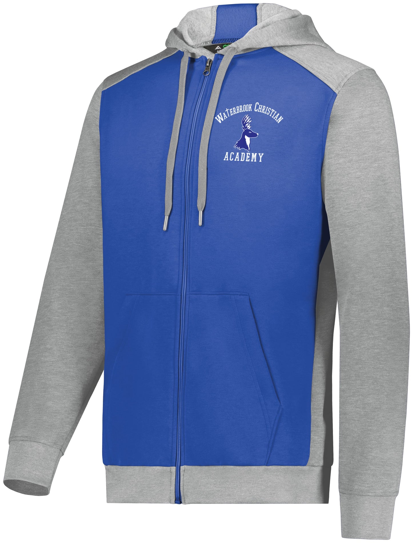 Waterbrook Christian Academy Three Season Full Zip Hooded Sweatshirt