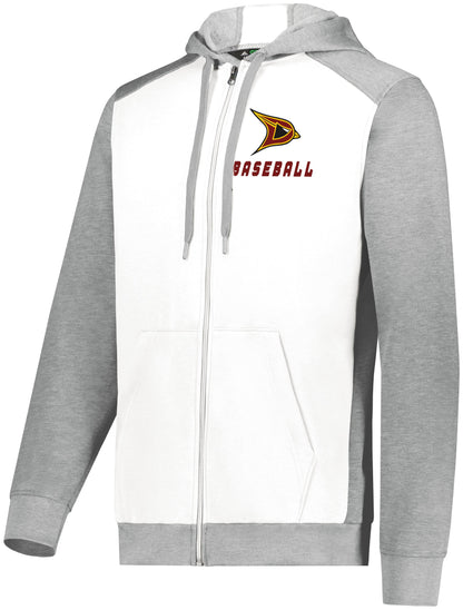 Davison Baseball Three Season Full Zip Hooded Sweatshirt