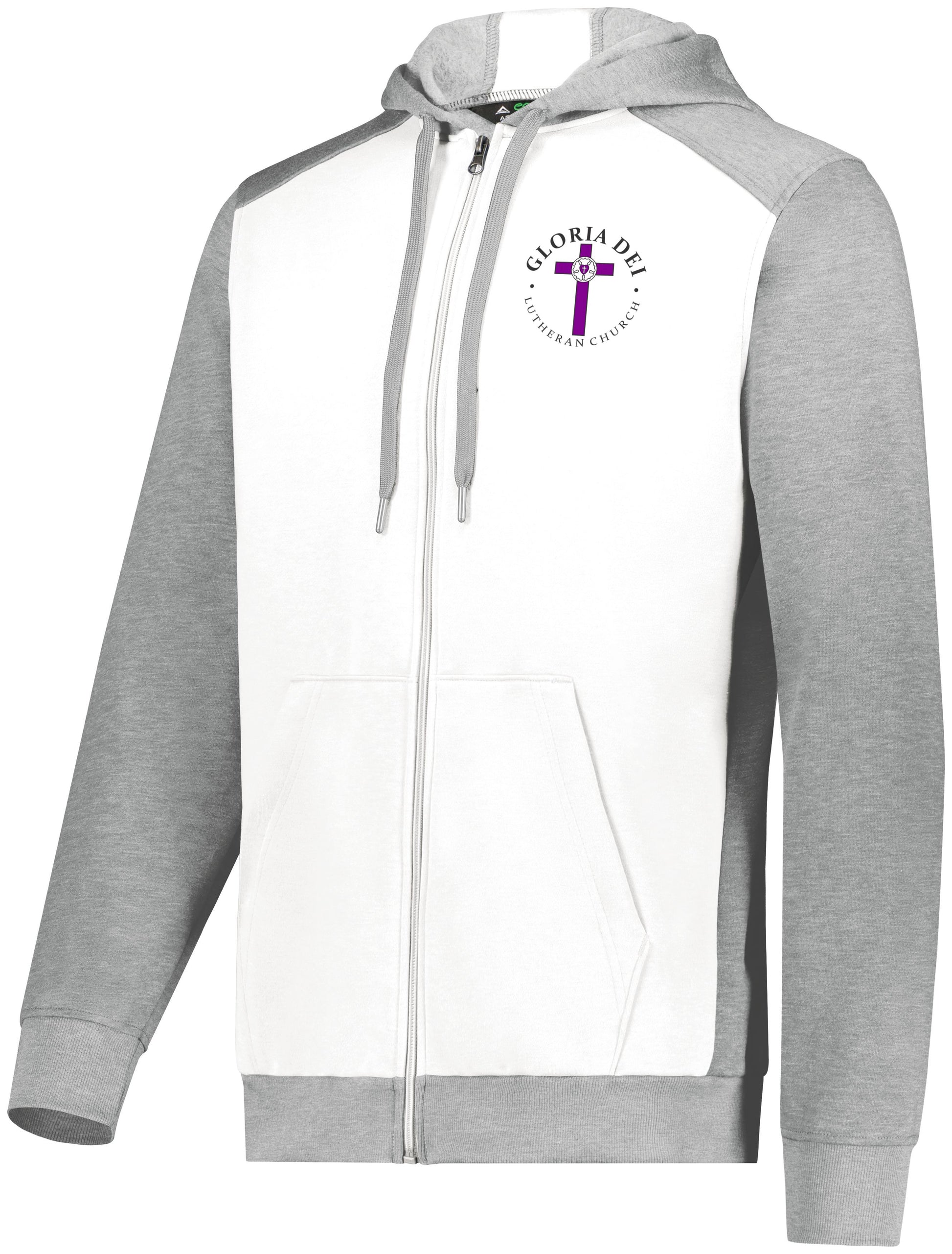 Gloria Dei Lutheran Church Three Season Full Zip Hooded Sweatshirt
