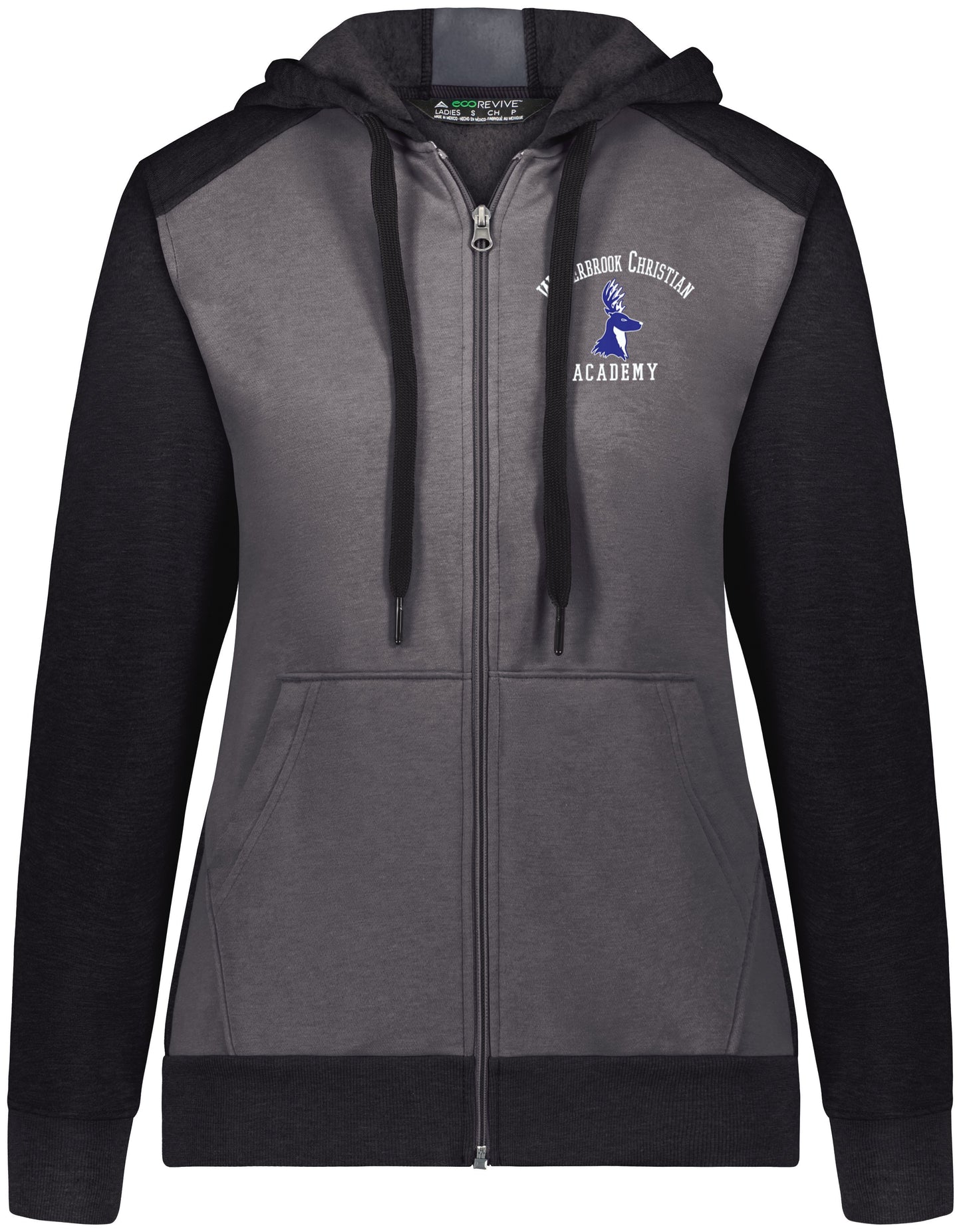 Waterbrook Christian Academy Three Season Full Zip Hooded Sweatshirt