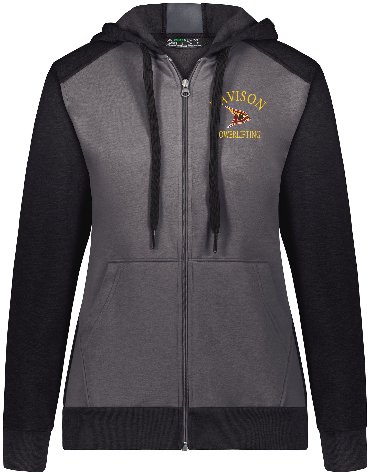 Davison Powerlifting Three Season Full Zip Hooded Sweatshirt