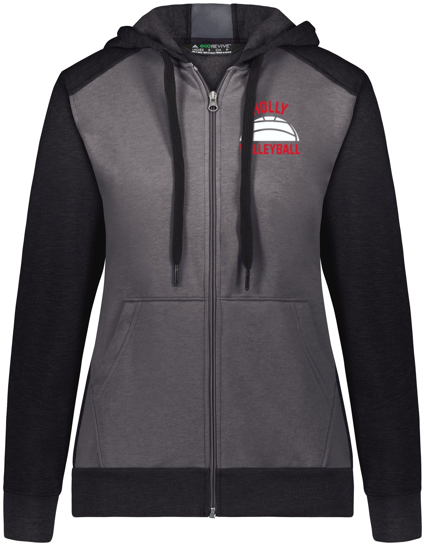 Holly Volleyball Three Season Full Zip Hooded Sweatshirt