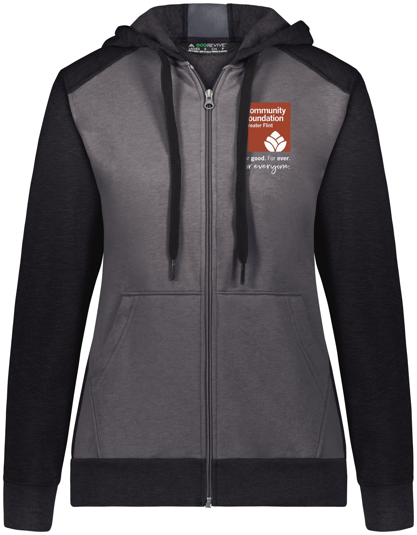 Community Foundation of Greater Flint Three Season Full Zip Hooded Sweatshirt