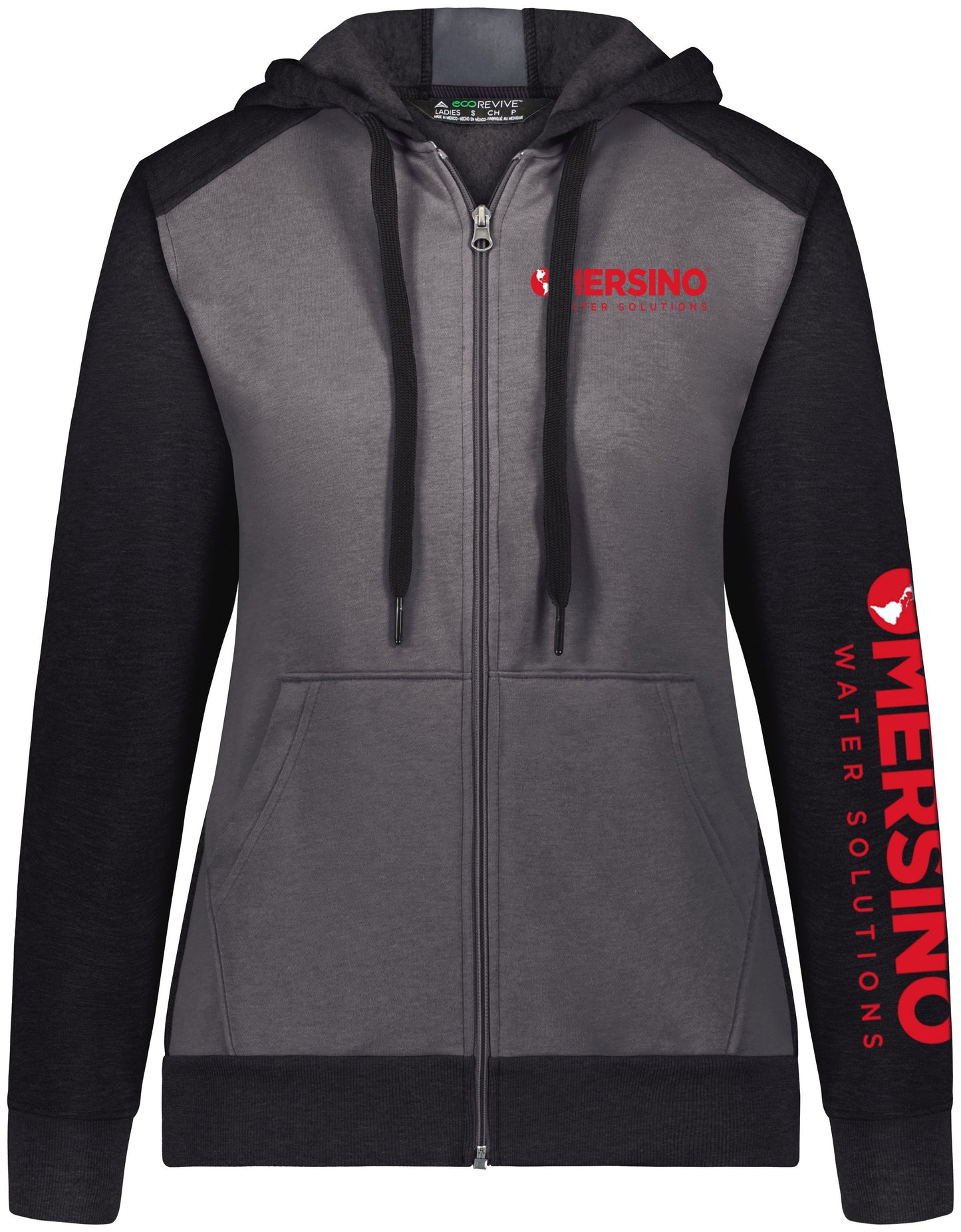 Mersino Ladies Three Season Full Zip Hooded Sweatshirt