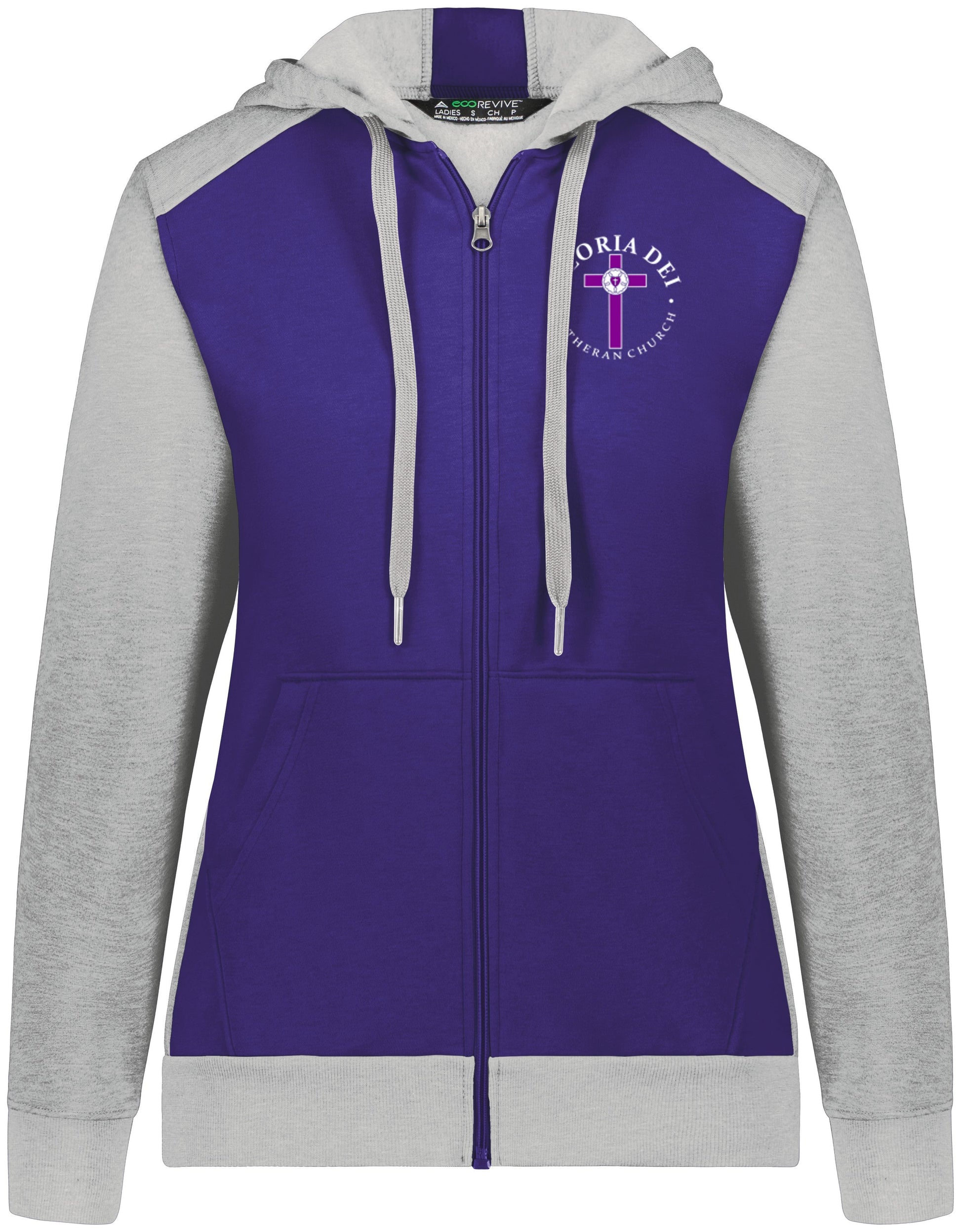 Gloria Dei Lutheran Church Three Season Full Zip Hooded Sweatshirt