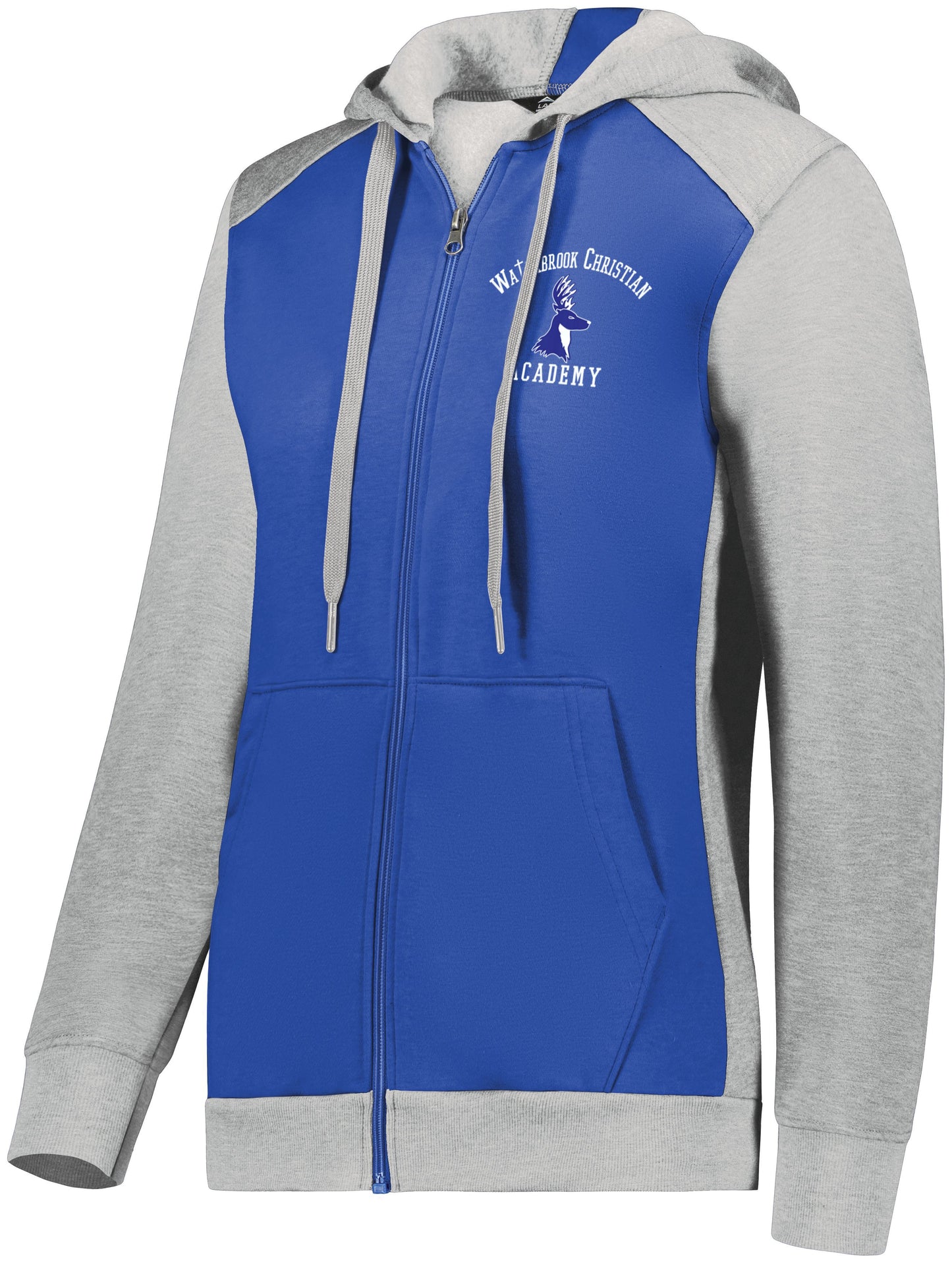 Waterbrook Christian Academy Three Season Full Zip Hooded Sweatshirt