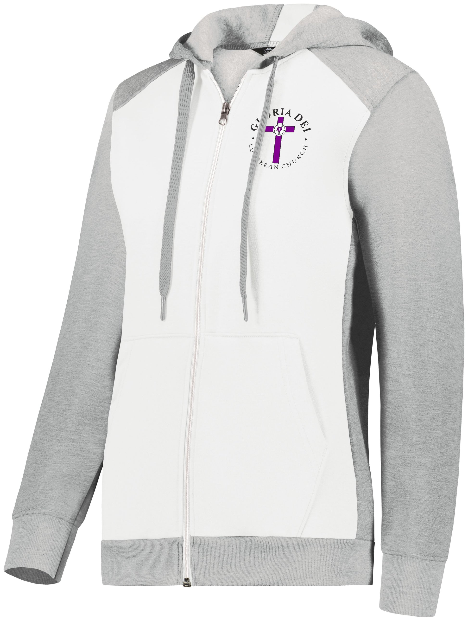 Gloria Dei Lutheran Church Three Season Full Zip Hooded Sweatshirt