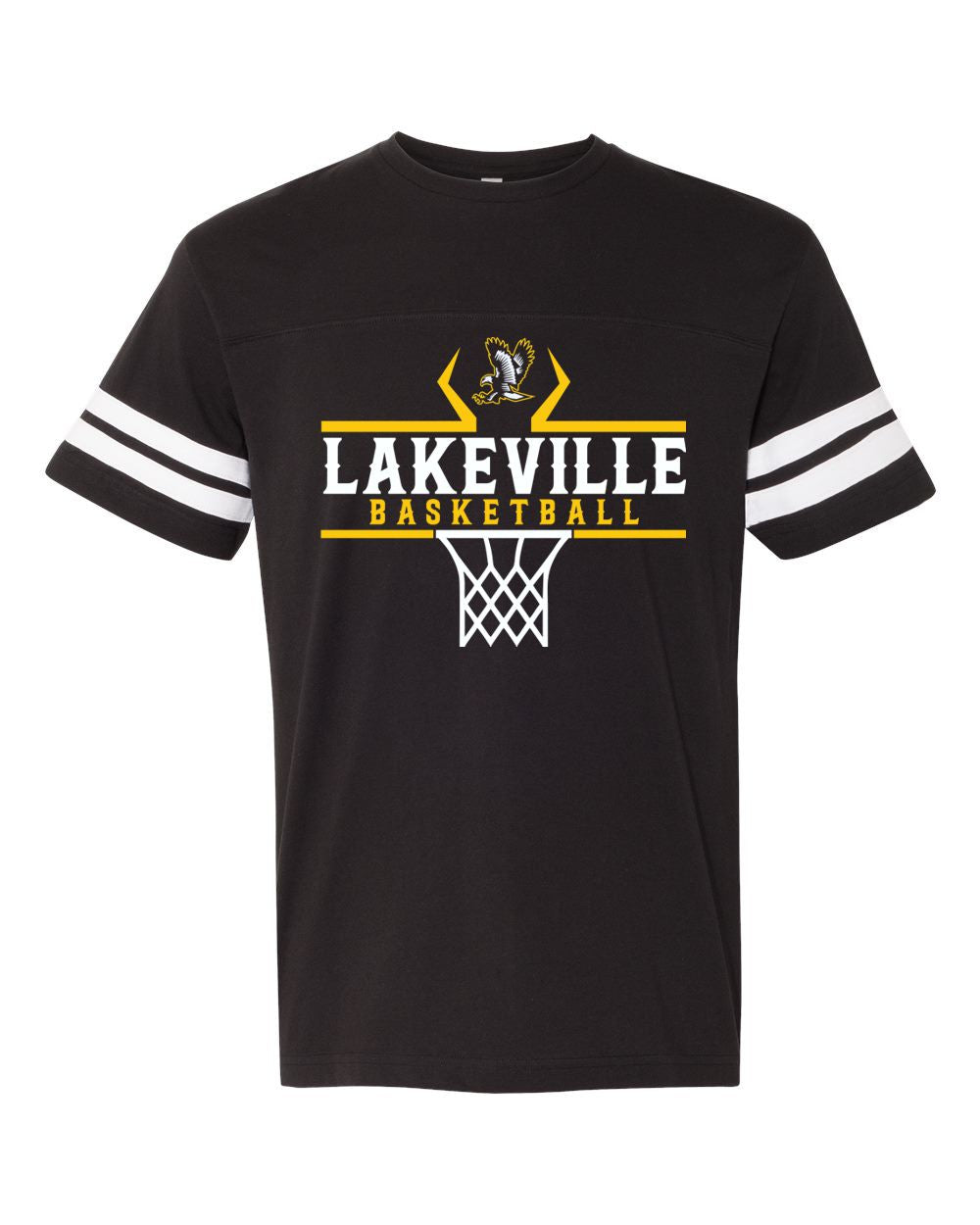 Lakeville Basketball Stripe Jersey Tee