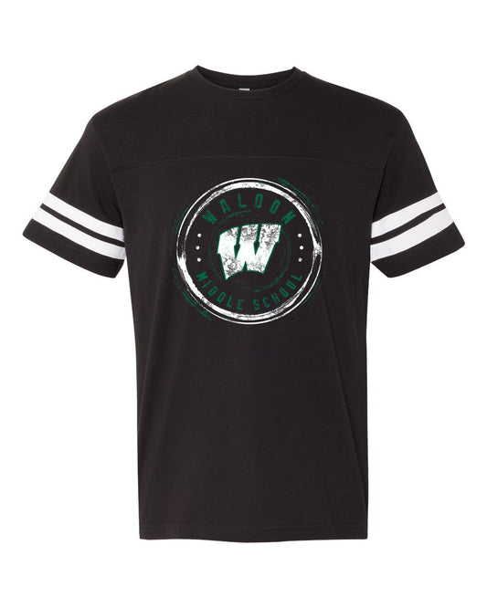 Waldon Middle School Short Sleeve Stripe Jersey Tee