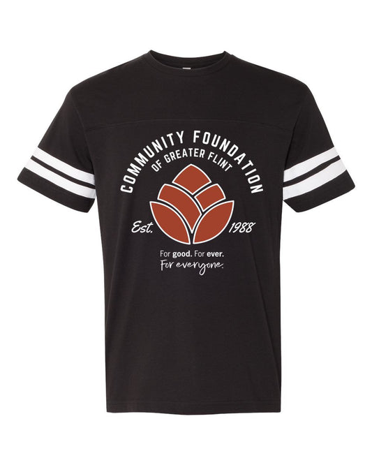 Community Foundation of Greater Flint Stripe Jersey Tee